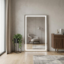 Load image into Gallery viewer, Lighted Frameless Standing Mirror - Natural / White