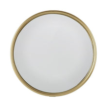 Load image into Gallery viewer, 10" Round Iron Textured Framed Accent Mirror - Gold