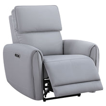 Load image into Gallery viewer, Jeromie - Power Motion Recliner With USB Port - Gray Synthetic Leather