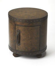 Load image into Gallery viewer, Old World Map Duffel Table - Dark Brown