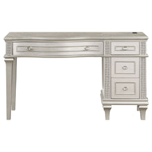 Load image into Gallery viewer, Colwood - 4 Drawer Vanity Desk With And Built In Charging - Silver Gray