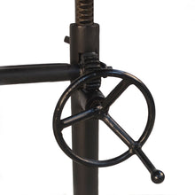 Load image into Gallery viewer, 48" Solid Wood And Iron Trestle Base Dining Table - Brown