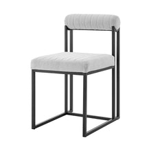 Load image into Gallery viewer, Upholstered Polyester Open Back Dining Side Chairs (Set of 2) - Pearl Silver