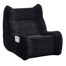 Load image into Gallery viewer, Bean Bag Chair With Armrests Oversized Comfy Beanbag Lounge Lazy Floor Sofa Accent Chair For Living Room - Black