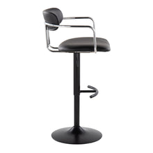 Load image into Gallery viewer, Demi - Contemporary Adjustable Height Barstool With Swivel With Rounded T Footrest (Set of 2)