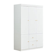 Load image into Gallery viewer, 74" Five Door Two Drawer Combo Dresser - White