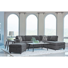 Load image into Gallery viewer, Johnston - Cushion Back Sectional With Pillows Elegant Upholstered Seating - Dark Gray