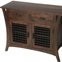 Load image into Gallery viewer, Solid Wood Frame Standard Accent Chest With Two Drawers - Dark Brown