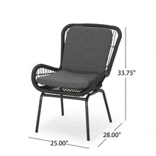 Load image into Gallery viewer, Outdoor Wicker Club Chair With Cushions (Set of 2)