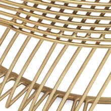 Load image into Gallery viewer, Round Table With Marble Top And Metal Base - Gold / Natural