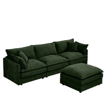 Load image into Gallery viewer, Modular L-Shaped Sectional Sofa With Movable Ottoman