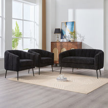 Load image into Gallery viewer, 3 Piece Living Room Furniture Set Sofa & Armchairs