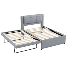Load image into Gallery viewer, Upholstered Platform Bed With Multifunctional Trundle