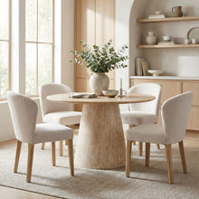 Load image into Gallery viewer, Fabric Dining Side Chairs (Set of 2) - Ivory / Natural