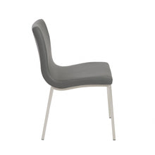 Load image into Gallery viewer, Leather Upholstered Dining Side Chairs (Set of 2) - Gray