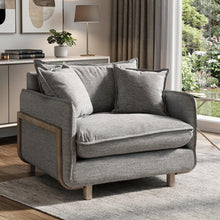 Load image into Gallery viewer, 42" Linen Arm Chair - Gray