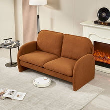 Load image into Gallery viewer, Loveseat Sofa Small Couch For Living Room, Sherpa Fabric Upholstered Loveseat Sofa Couch, Small Loveseat Sofa For Apartment, Bedroom