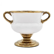 Load image into Gallery viewer, Amphora Urn - White / Gold