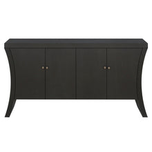 Load image into Gallery viewer, Refined Industrial 4 Door Credenza With Arc Legs & Clasps