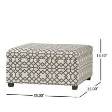 Load image into Gallery viewer, Richmond - Storage Ottoman With Unique Pattern And Ample Storage - Gray