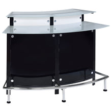 Load image into Gallery viewer, Keystone - Home Bar With Stemware & Wine Storage - Black