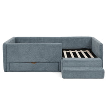 Load image into Gallery viewer, Safe Kids Bed With Guardrails And Storage