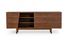 Load image into Gallery viewer, Vintage Style Veneer Six Drawer Dresser - Walnut