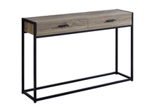 Load image into Gallery viewer, 48" Frame Console Table - Taupe And Black