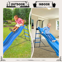 Load image into Gallery viewer, Xsl003 2.2M Kids Plastic Slide Indoor Freestanding Playground Equipment Children Plastic Slide Kids Indoor Slide - Blue