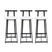 Load image into Gallery viewer, Modern Bar Stools With Backrest For Kitchen (Set of 3)