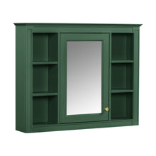 Load image into Gallery viewer, Wall Mounted Medicine Cabinet With Mirror, Storage Cabinet Featuring 6 Open Shelves And Adjustable Interior