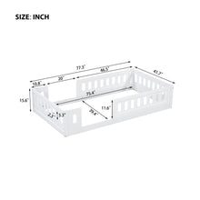 Load image into Gallery viewer, Platform Bed With Guardrail