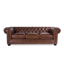 Load image into Gallery viewer, Traditional Tufted Chesterfield Nailhead Sofa