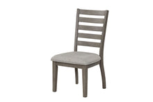 Load image into Gallery viewer, Side Dining Chair With Ladder Back (Set of 2) - Gray