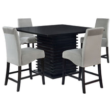 Load image into Gallery viewer, Shandra - 5 Piece Set With Counter Height Table And Stools - Black