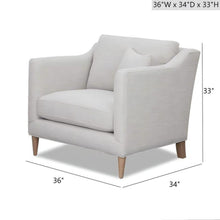 Load image into Gallery viewer, Chair With High Track Arms - Beige