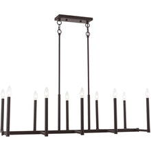Load image into Gallery viewer, 18'' Ten Light Dimmable Chandelier With Shades - Bronze