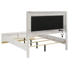 Load image into Gallery viewer, Sophia - Panel Bed With LED Headboard