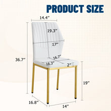 Load image into Gallery viewer, Luxury Simple Chair With Metal Leg