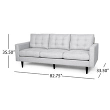 Load image into Gallery viewer, Jenny - Contemporary Tufted Fabric 3 Seater Sofa
