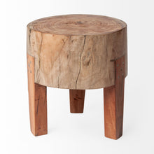Load image into Gallery viewer, Round Ottoman - Brown