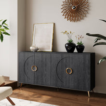 Load image into Gallery viewer, Modern Lacquered 4 Door Wooden Cabinet Sideboard Buffet Server Cabinet Storage Cabinet, For Living Room, Entryway, Hallway, Office, Kitchen And Dining Room