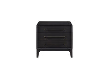 Load image into Gallery viewer, 3 Drawer Nightstand With USB - Black