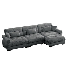 Load image into Gallery viewer, Super Comfort Oversized Modular Sectional Sofa With Movable Ottoman