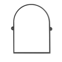 Load image into Gallery viewer, 36" Arch Framed Metal Accent Mirror - Black