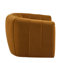 Load image into Gallery viewer, Serenizia - Upholstered Velvet Swivel Chair With Channel Tufted