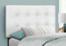 Load image into Gallery viewer, Twin Size, Bed Headboard Only, Upholstered, Transitional - White