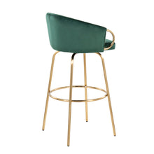 Load image into Gallery viewer, Claire - Contemporary / Glam Fixed Height Bar Stool (Set of 2) Round Footrest (Set of 2)