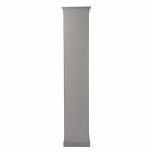 Load image into Gallery viewer, Cornice Molding Curio With Glass Door - Gray