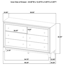 Load image into Gallery viewer, Anza - 6 Drawer Dresser Cabinet - Walnut